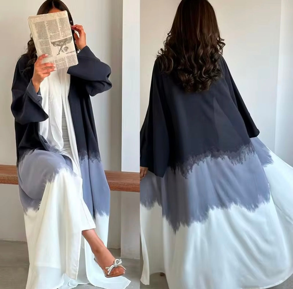 Open abaya for Spring and summer Polyester