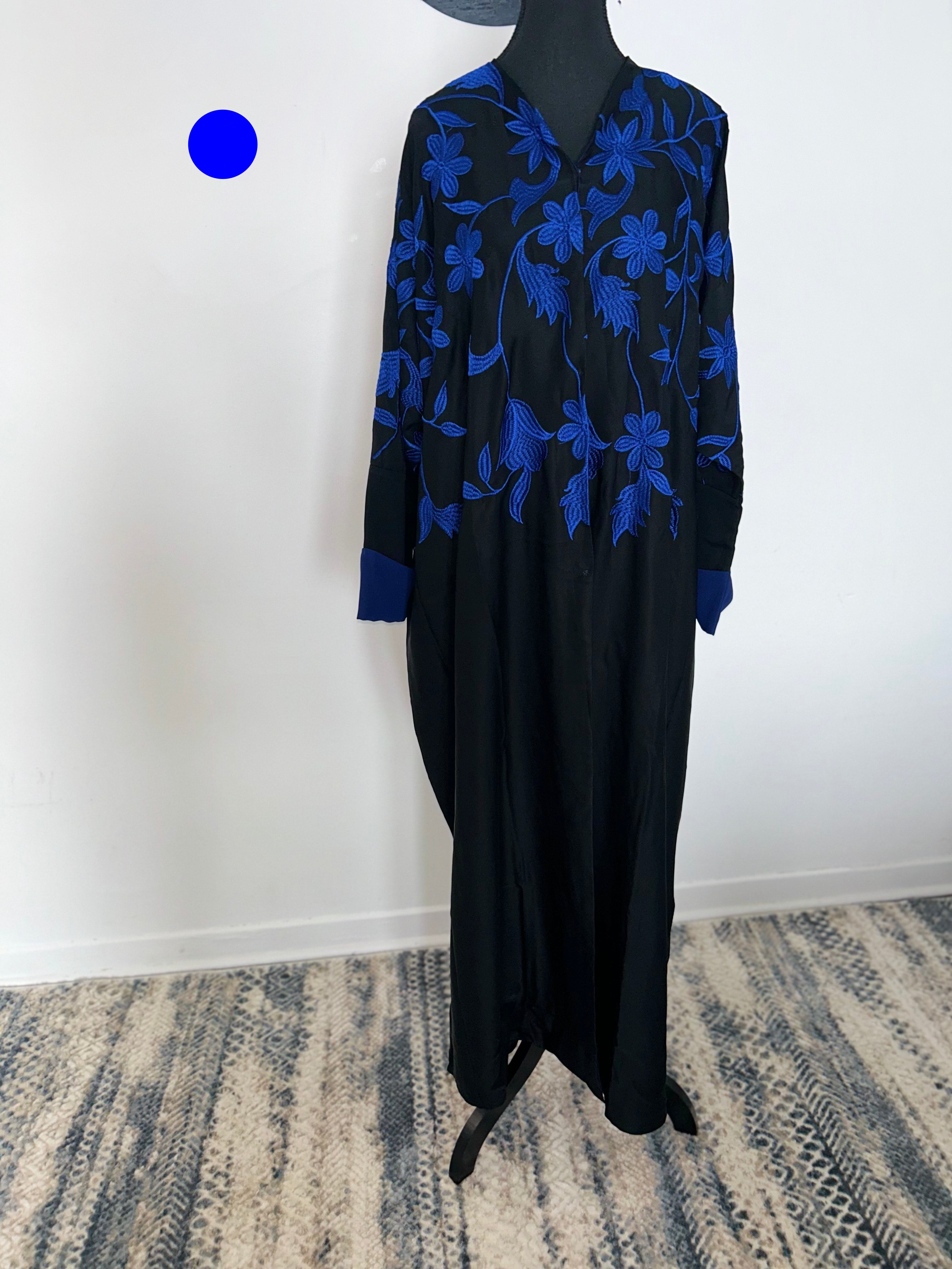 Blue/Black Abaya with hijab