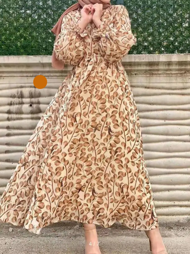 Floral Maxi Women Long Dress Elegant and Comfortable