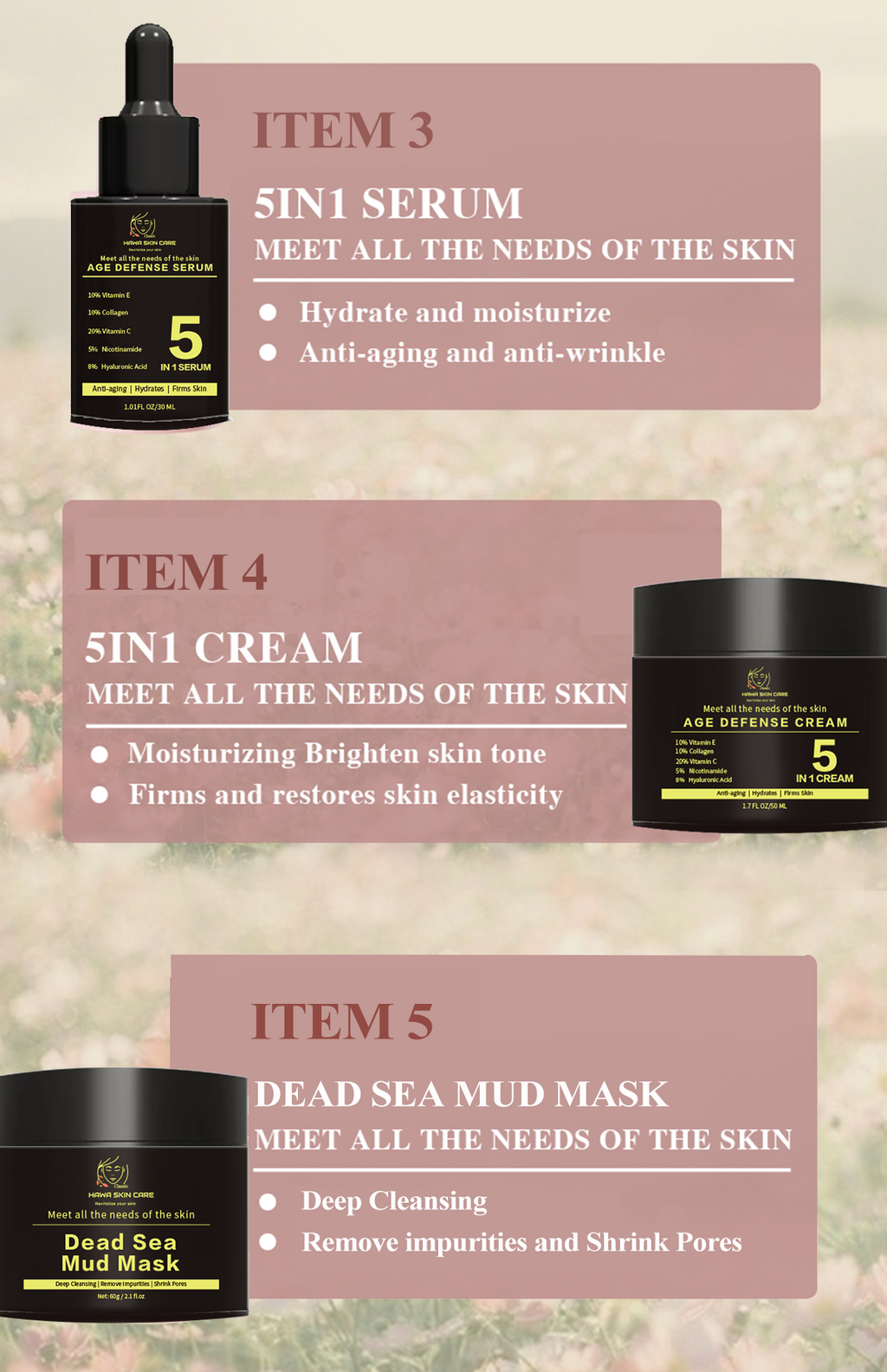 5IN1 Set skin care